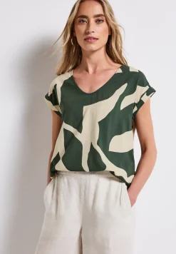 Gemusterte Bluse