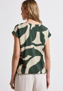 Gemusterte Bluse