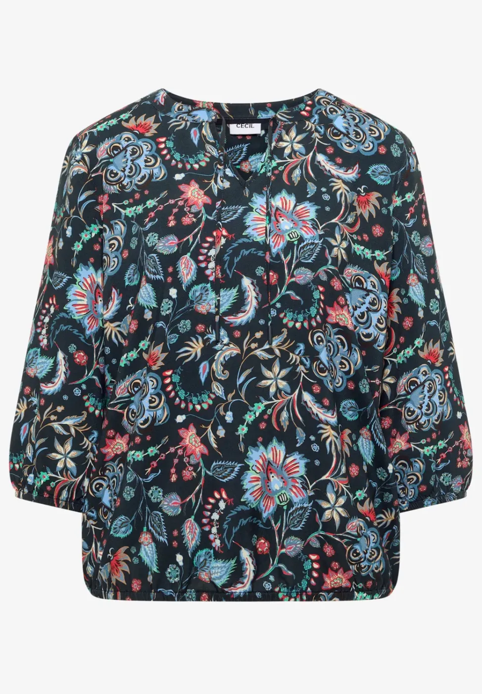 Gemusterte Bluse
