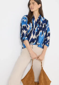 Gemusterte Bluse