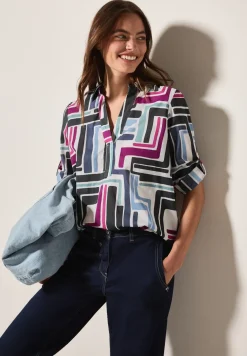 Gemusterte Bluse