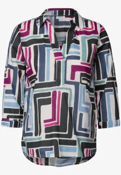 Gemusterte Bluse