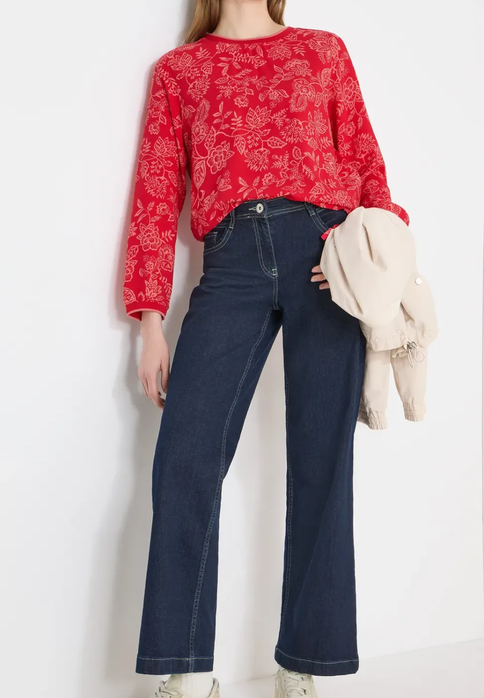 Gemusterte Bluse