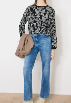 Gemusterte Bluse