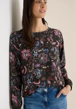 Gemusterte Bluse