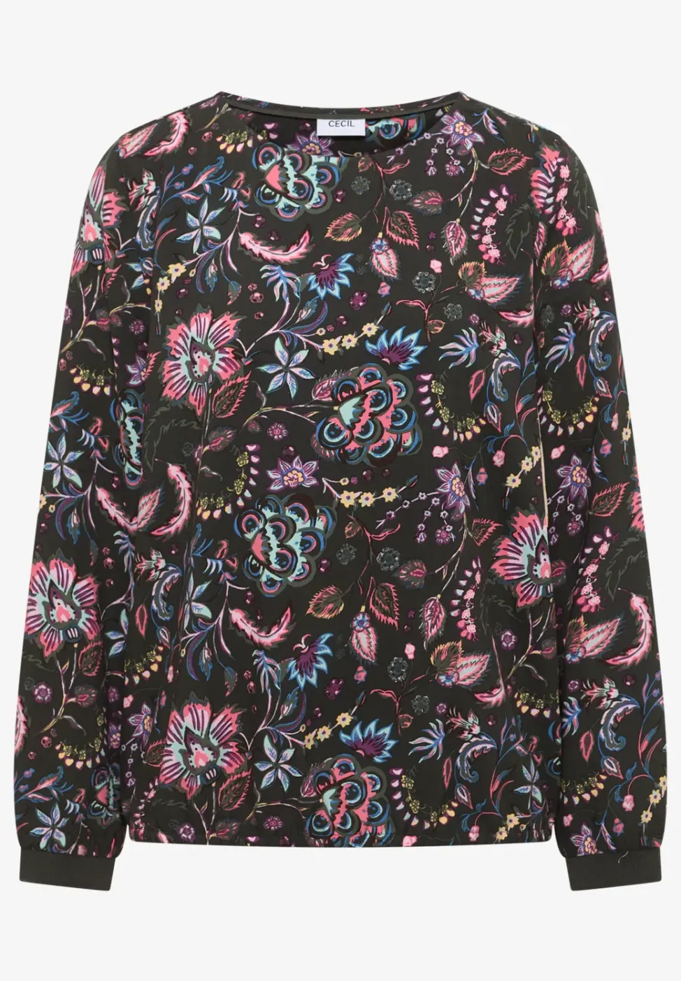 Gemusterte Bluse