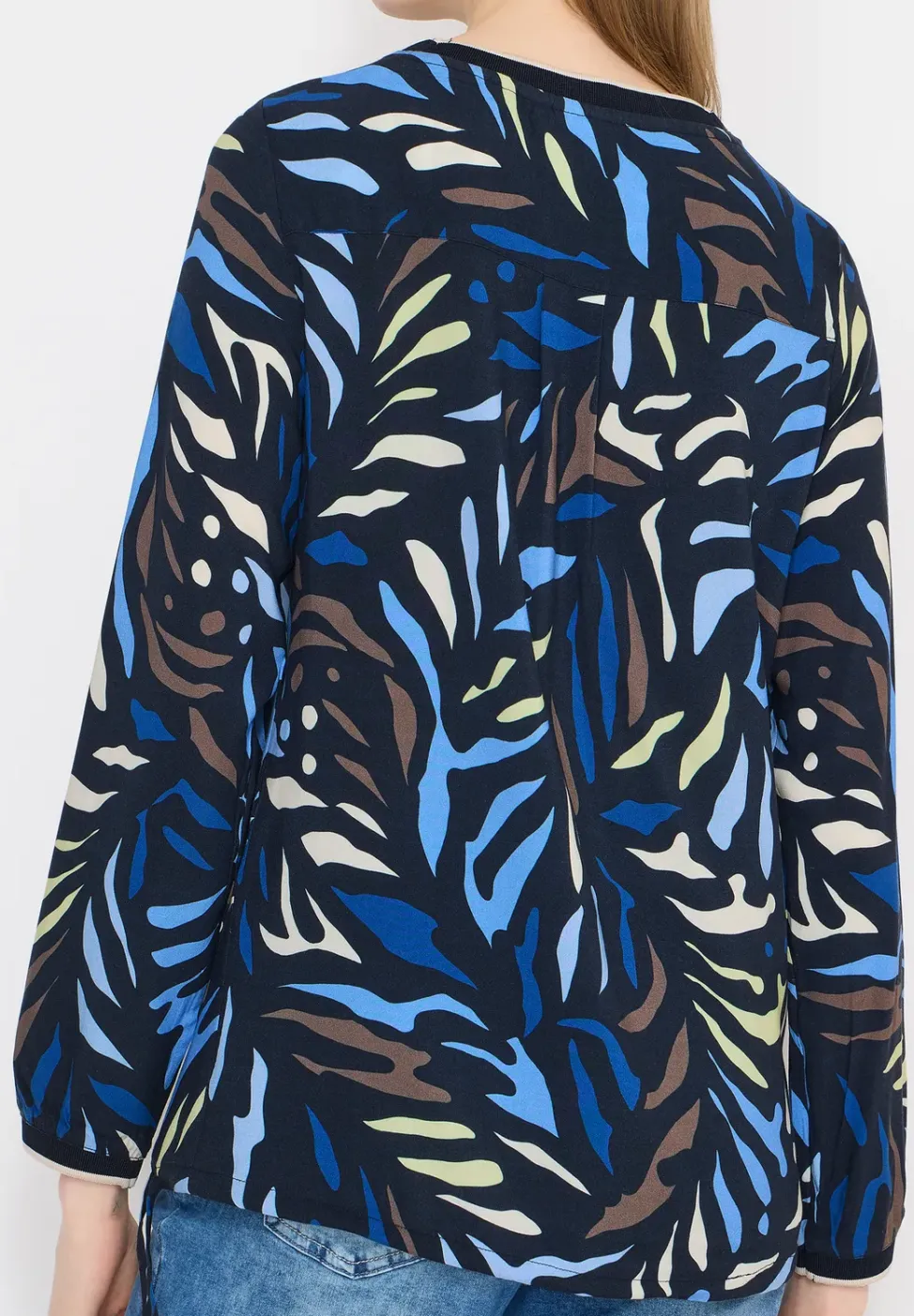 Gemusterte Bluse