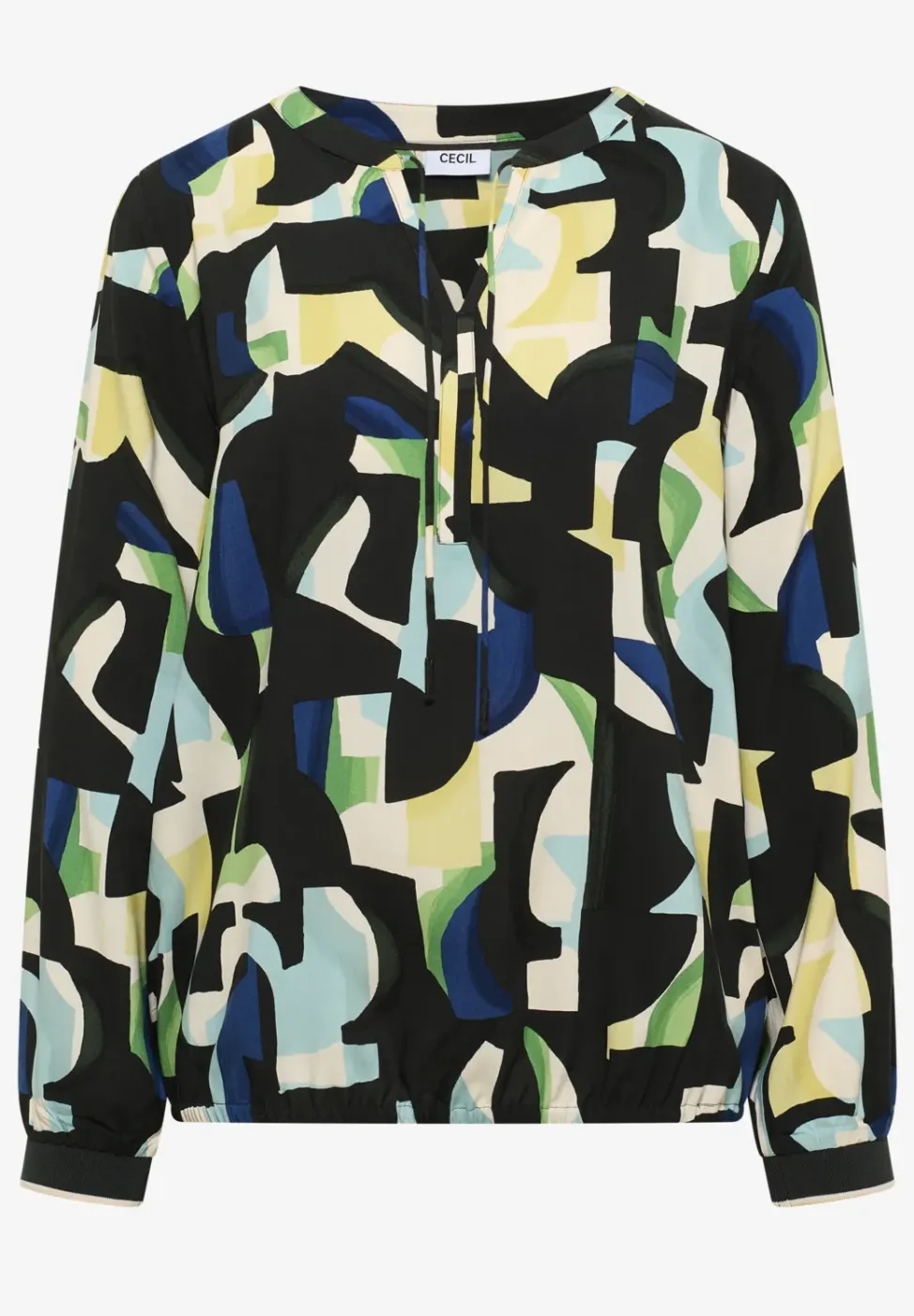Gemusterte Bluse