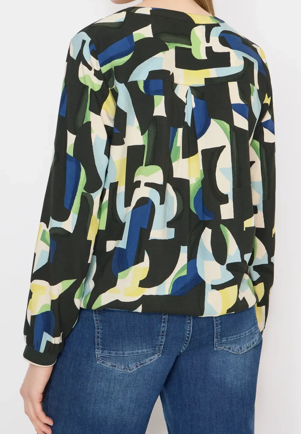 Gemusterte Bluse