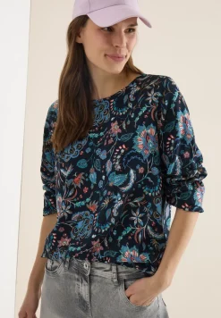 Gemusterte Bluse