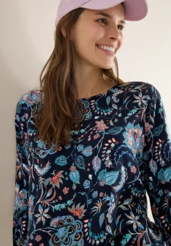 Gemusterte Bluse
