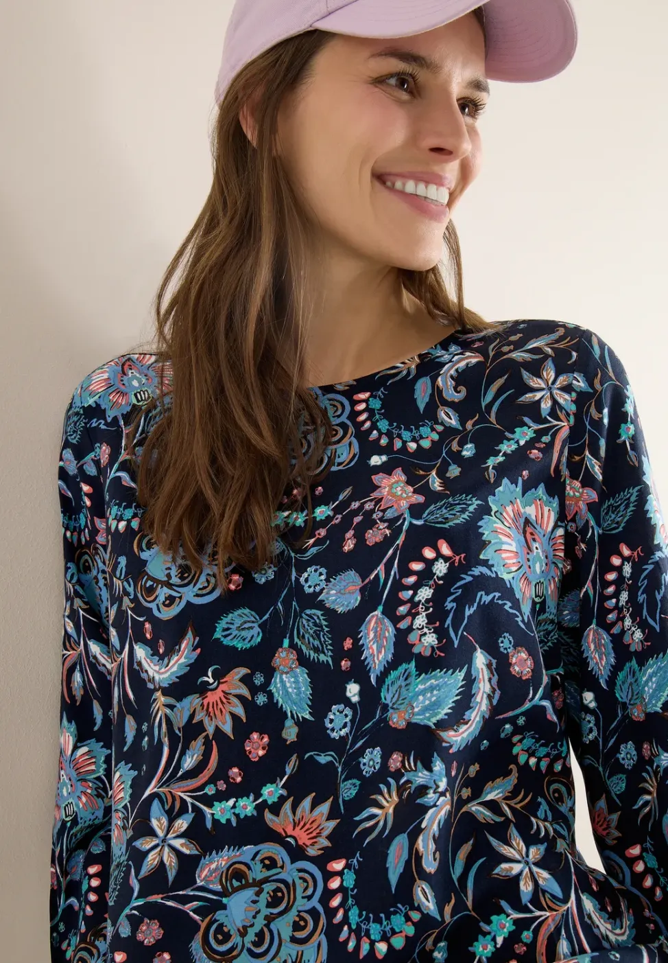 Gemusterte Bluse