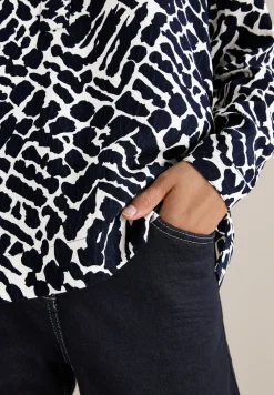 Gemusterte Bluse