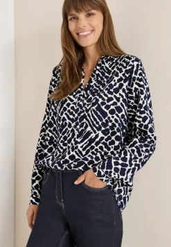 Gemusterte Bluse
