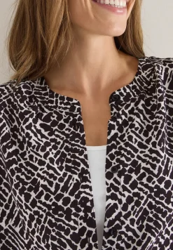 Gemusterte Bluse