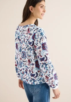 Gemusterte Bluse