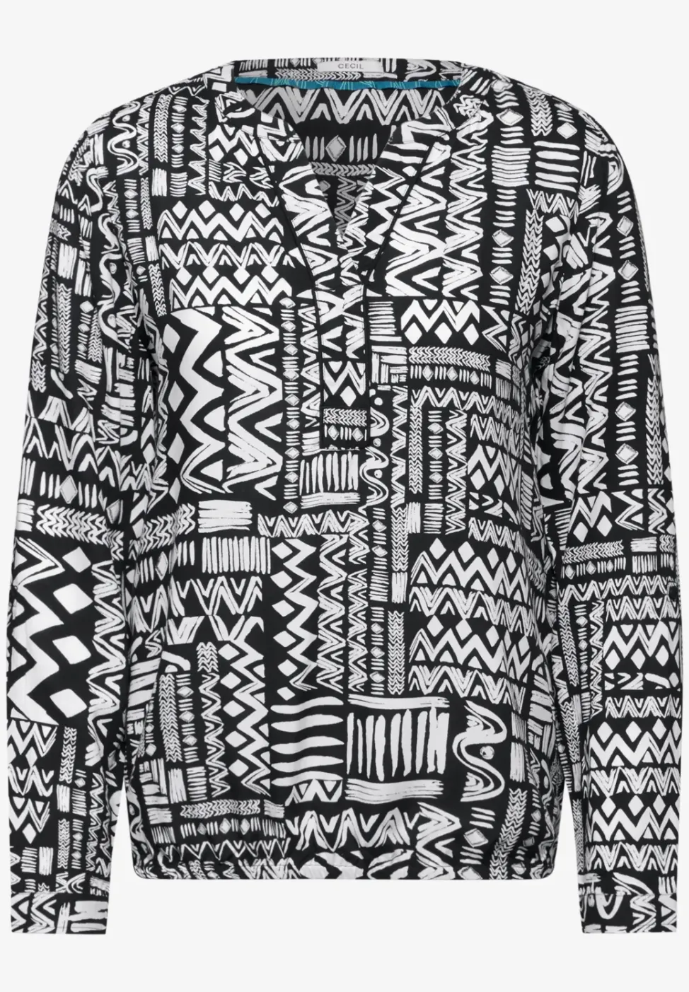 Gemusterte Bluse