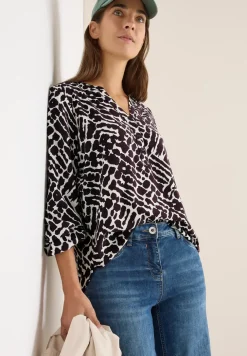 Gemusterte Bluse