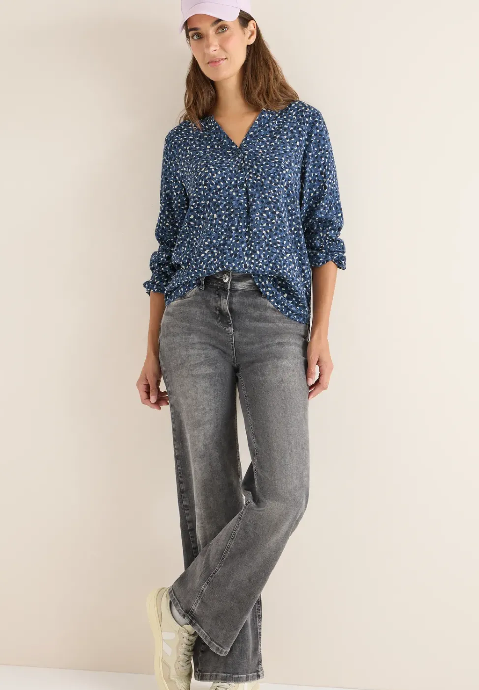 Gemusterte Bluse