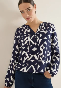 Gemusterte Bluse