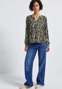 Gemusterte Bluse