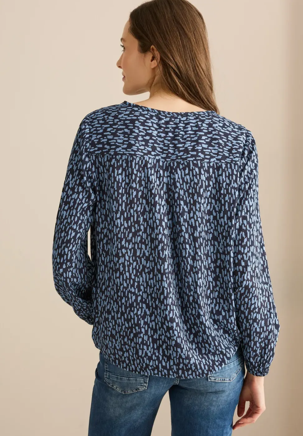 Gemusterte Bluse
