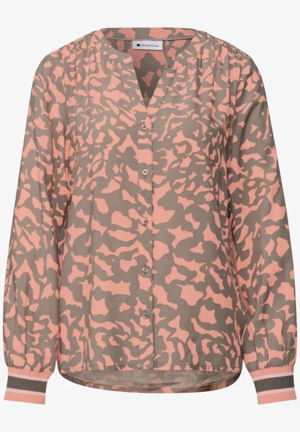 Gemusterte Bluse