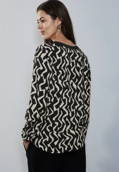 Gemusterte Bluse