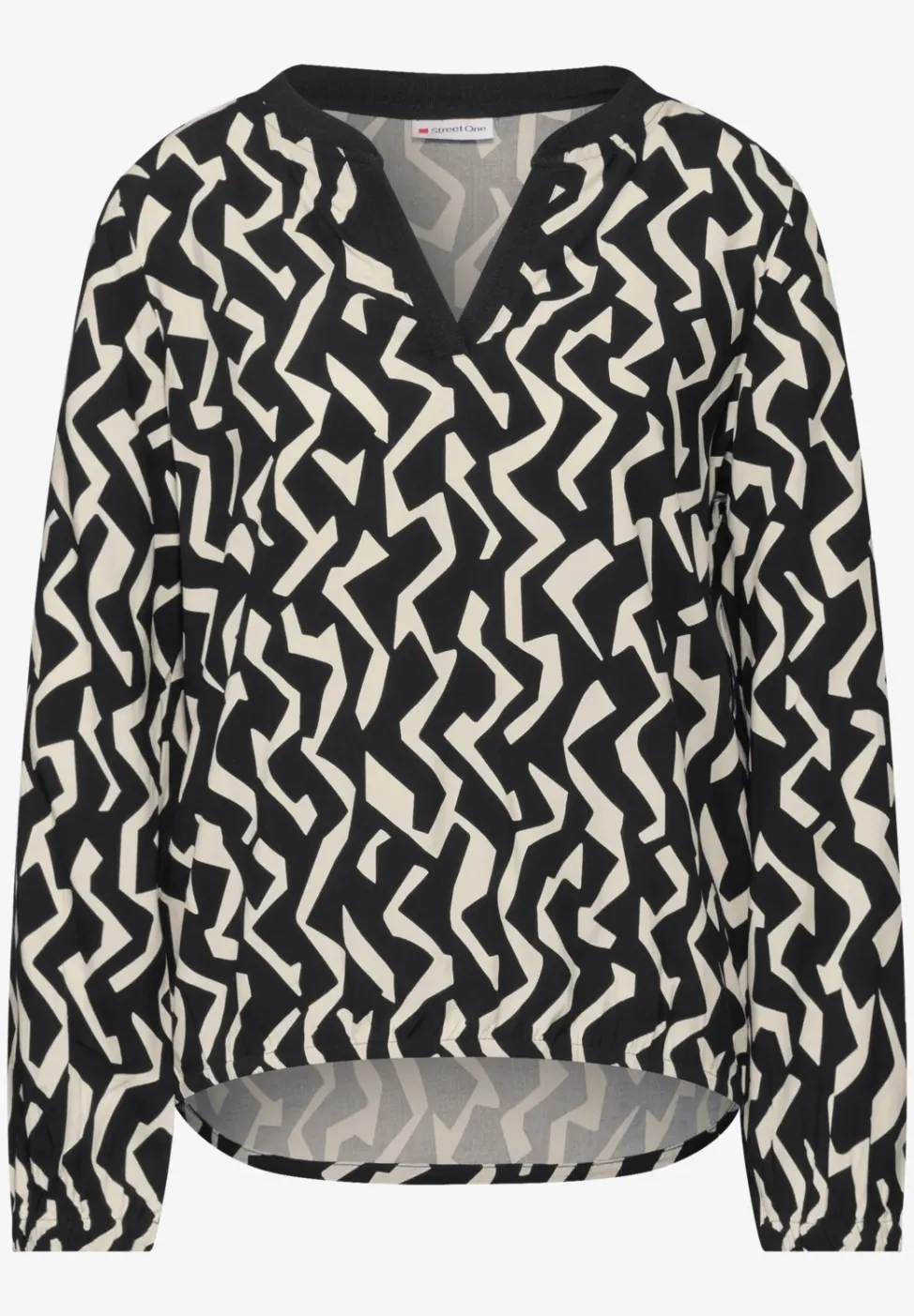 Gemusterte Bluse
