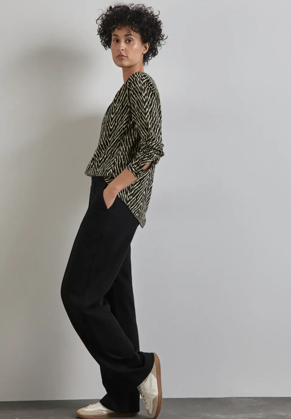Gemusterte Bluse