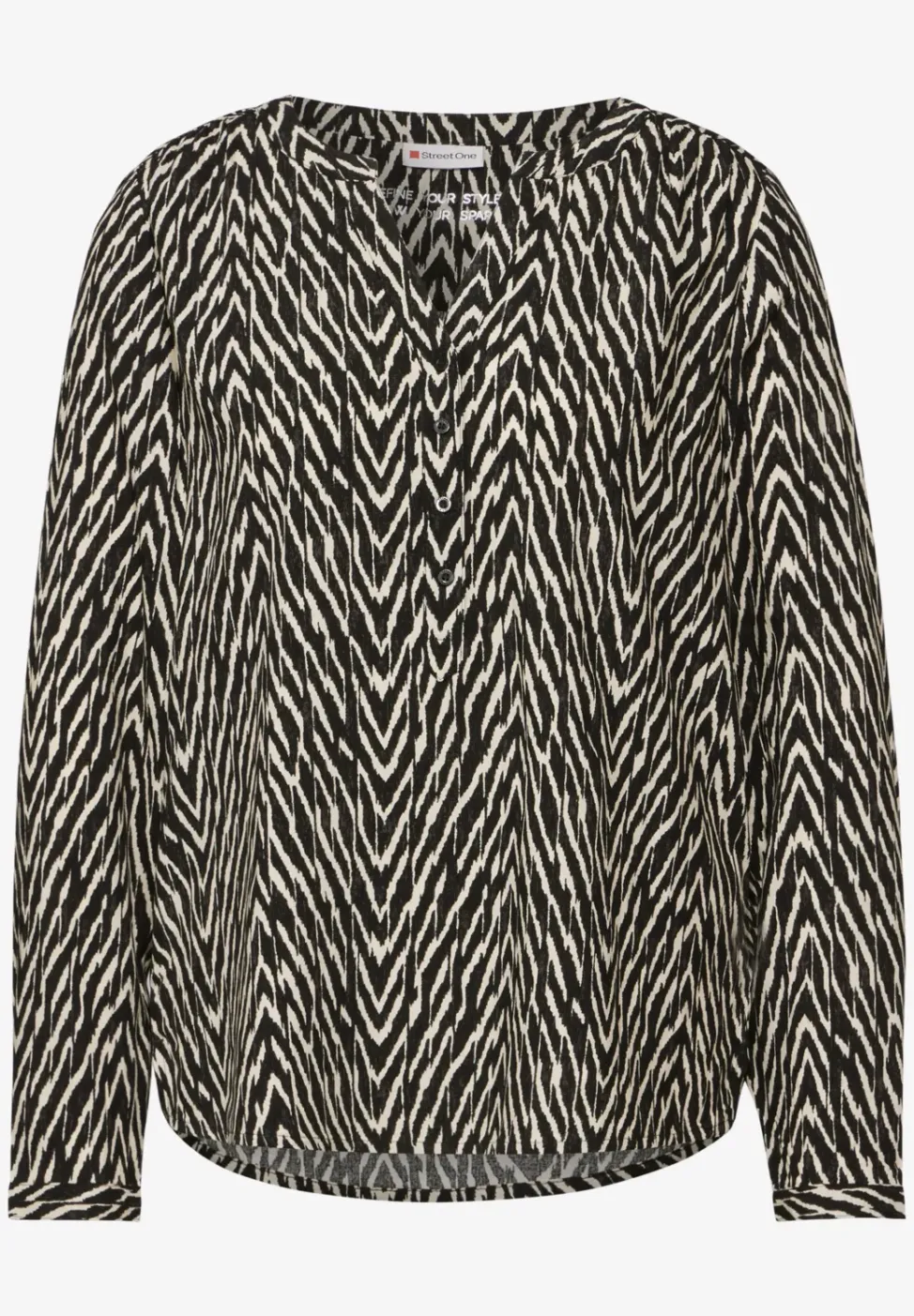 Gemusterte Bluse