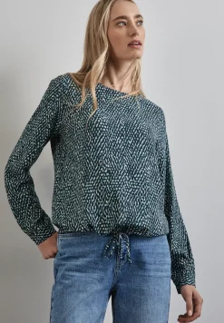 Gemusterte Bluse