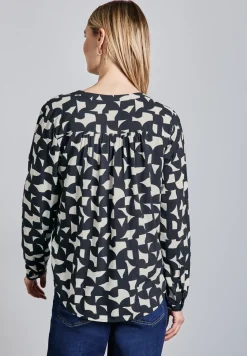 Gemusterte Bluse