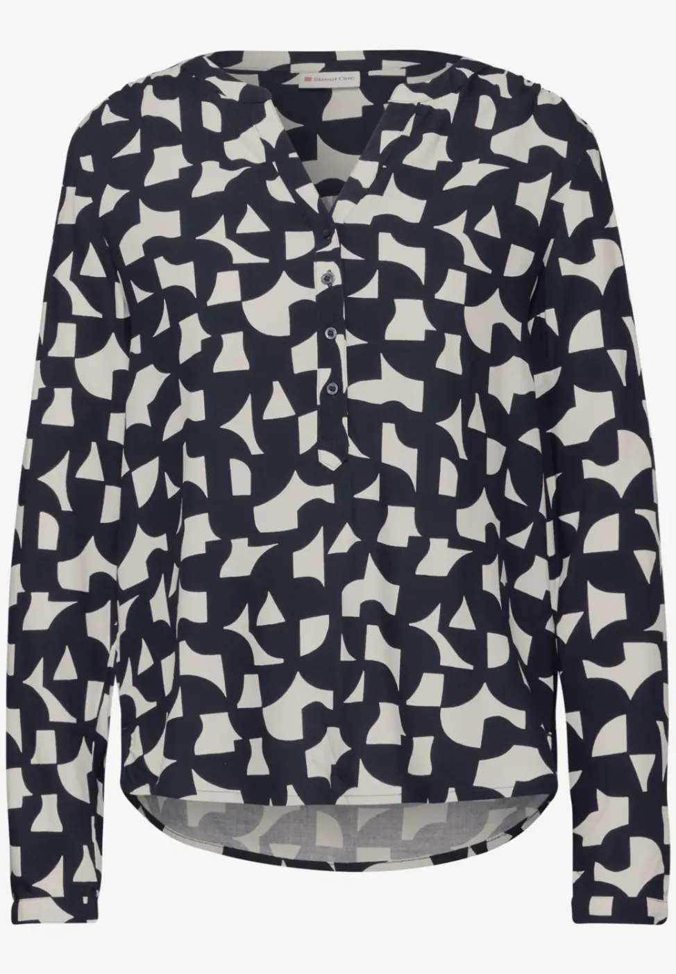 Gemusterte Bluse