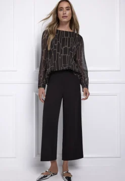 Gemusterte Chiffon Bluse