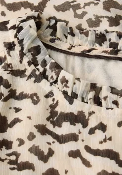 Gemusterte Chiffon-Tunika