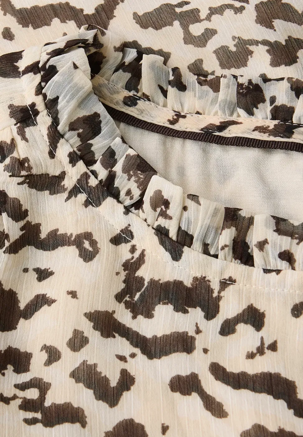 Gemusterte Chiffon-Tunika