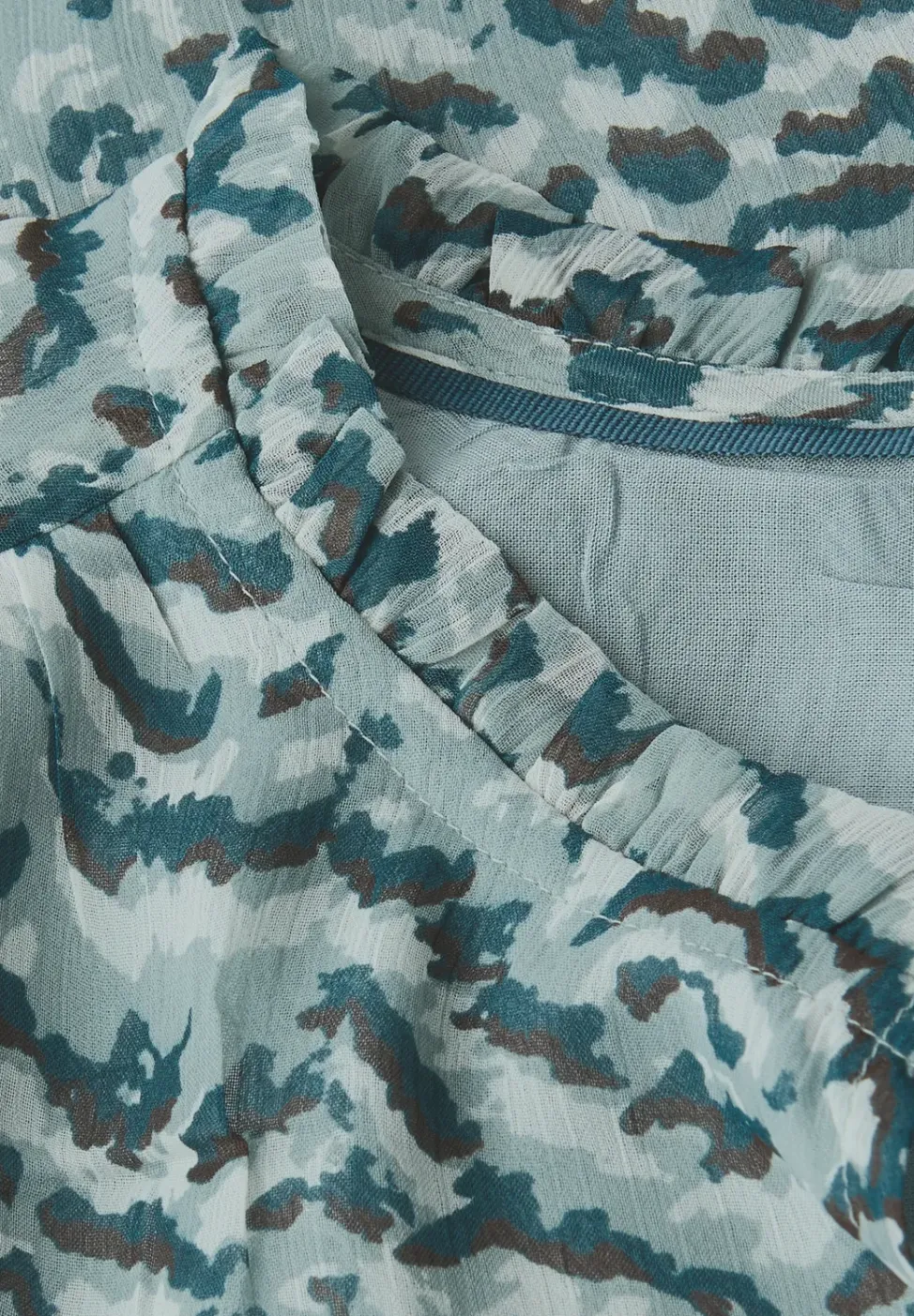 Gemusterte Chiffon-Tunika