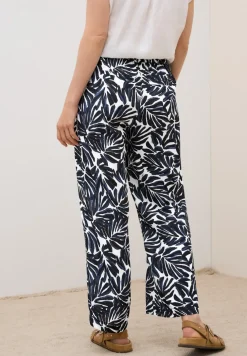 Gemusterte Crepe Hose