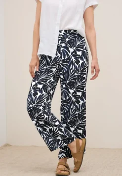 Gemusterte Crepe Hose