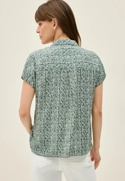 Gemusterte Hemdbluse