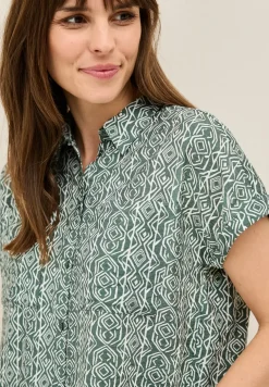 Gemusterte Hemdbluse
