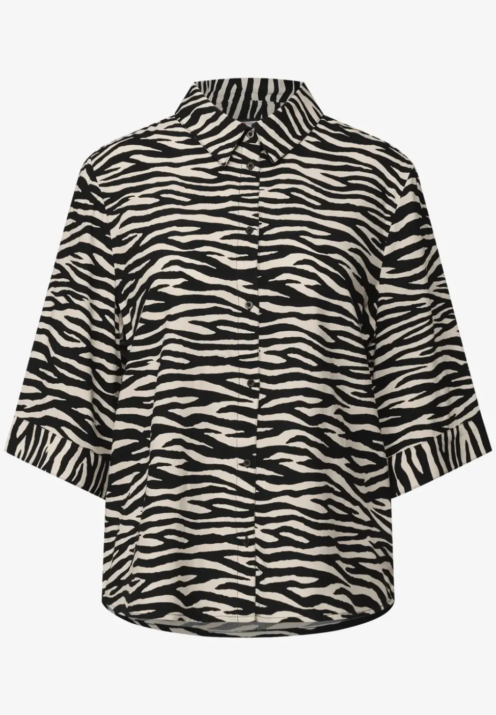 Gemusterte Hemdbluse