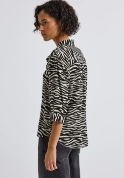 Gemusterte Hemdbluse