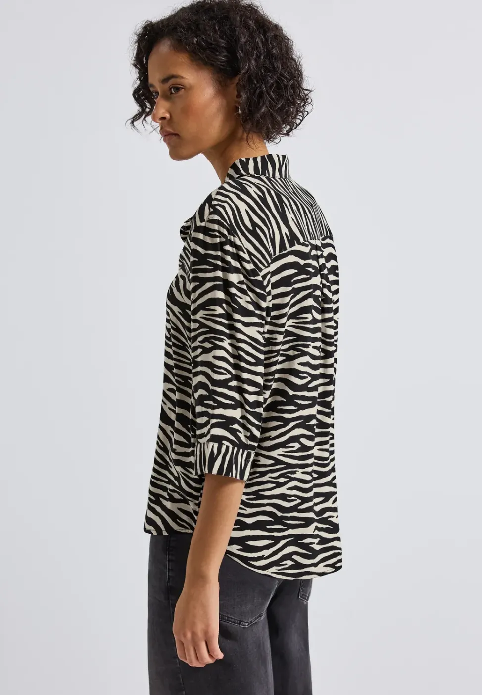 Gemusterte Hemdbluse