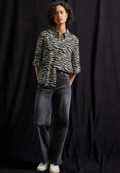 Gemusterte Hemdbluse
