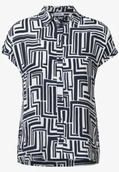 Gemusterte Hemdbluse