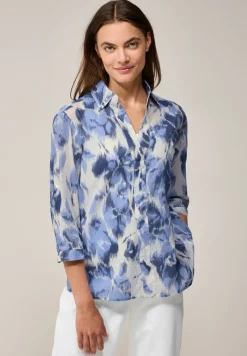 Gemusterte Long Blouse