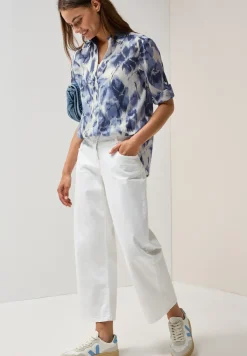 Gemusterte Long Blouse