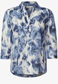 Gemusterte Long Blouse